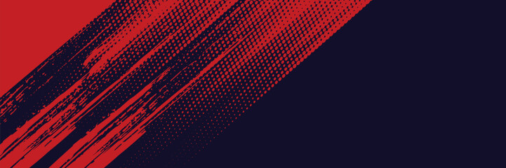 Halftone dots red and blue color pattern gradient grunge texture background. Dot pop art comic sport style vector illustration. grunge vector dots . eps 10