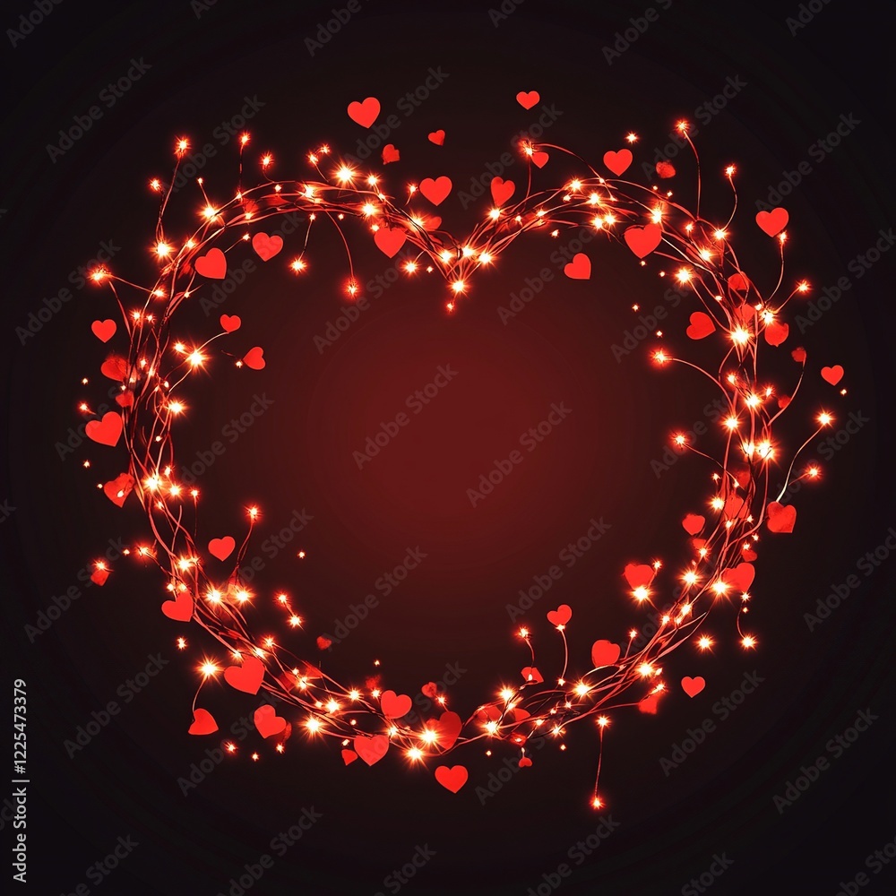 Aufkleber A soft vector background featuring multiple hearts in varying sizes and shades of pink and red, ideal for love and affection themes.

