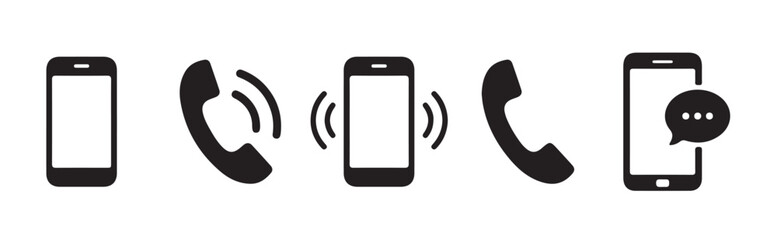 phone icon set, Telephone call sign, Contact us, Web icon set. Website set icon vector. for computer and mobile vector illustration eps 10.