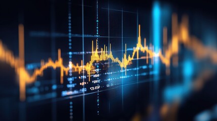 Dynamic Financial Data Display Showing Market Trends
