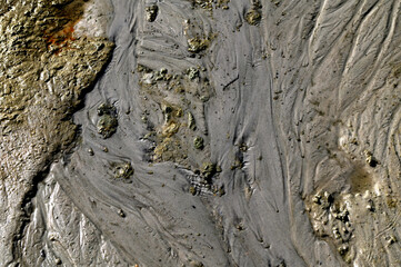 texture sand eroded by water