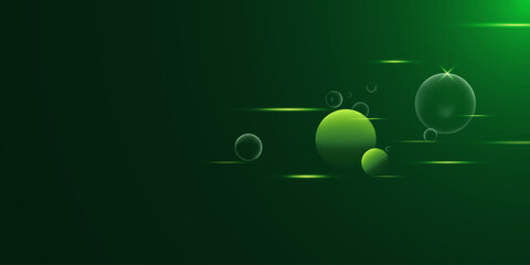 Green technology with bubbles. Environment and innovation concept background
