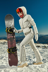 snowboarder on the slope