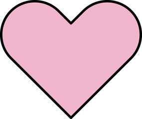 Heart icon. Valentines Day. Social network red heart buttons. Perfect Love symbol. Live stream video chat. Vector illustration isolated on white background.