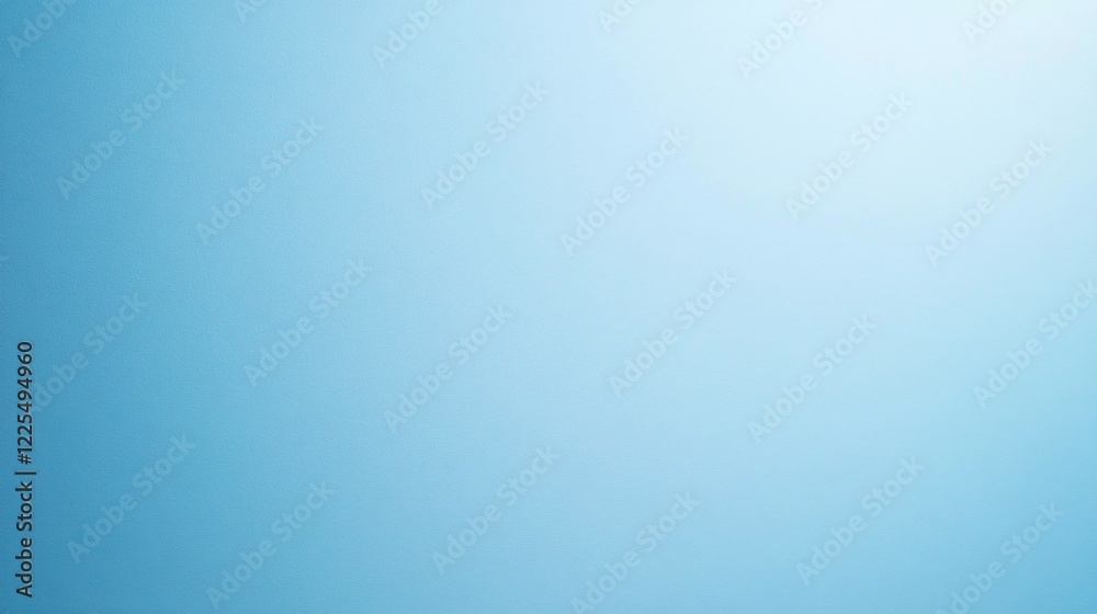 Poster Light blue gradient background creating a soft and dreamy atmosphere