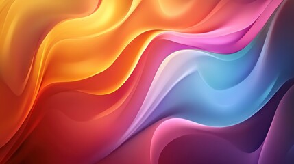 Fototapeta premium Abstract Colorful Waves Flowing Design