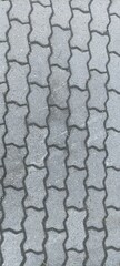 Fototapeta premium Top view on sidewalk surface. Pavement background 