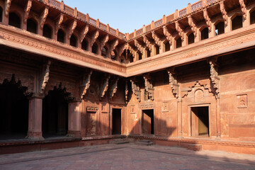Obraz premium Im Innern des Agra Fort in Rajasthan Indien