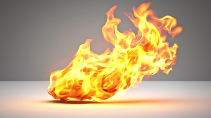 Fototapeta premium Abstract Fireball, Burning Energy