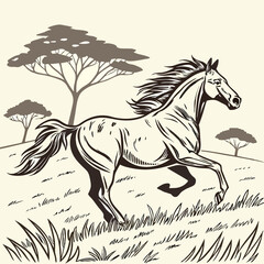 horse vector