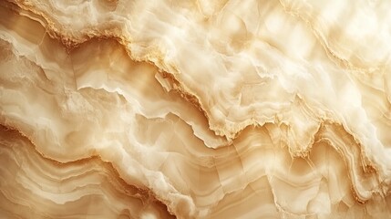 Abstract Marble Texture with Smooth Flowing Lines in Beige and Brown Shades