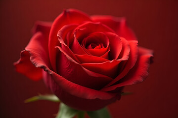 Beautiful red rose representing love and passion, perfect for Valentine's Day celebrations and romantic occasions