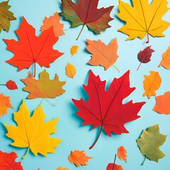 Fototapeta premium maple leaves background