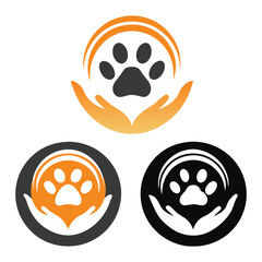 Modern Pet Adoption Branding vector Illustration.