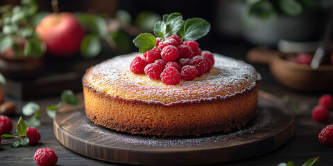 Luxuous Cake, Macro Photography Style, Generative AI Bakery background