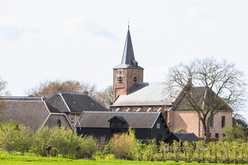 Rural village of Erichem in the Betuwe.