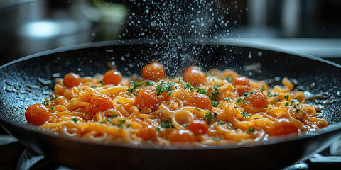 Luxuous Recipe, Macro Photography Style, Generative AI Restaurant background