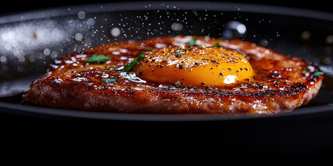 Luxuous Recipe, Macro Photography Style, Generative AI Restaurant background