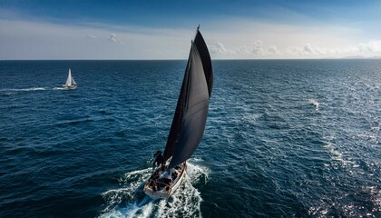 Fototapeta premium sailing on the sea