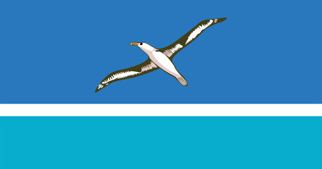 Obraz premium Midway Islands (Local) Vector Illustration Premium Quality