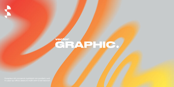 Abstract Background with Colorful Gradient shape. Blurred motion effect. Trendy Design Elements.