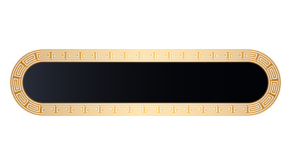 luxury golden arabic islamic text box title frame border set with ornamental illustration	
