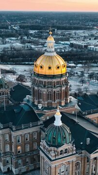 Des Moines Iowa Aerial