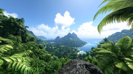 Fototapeta premium Tropical Island Paradise