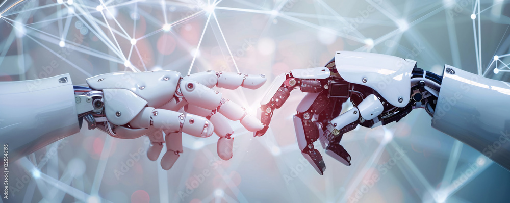 Poster Robotic hands connection in a networked world