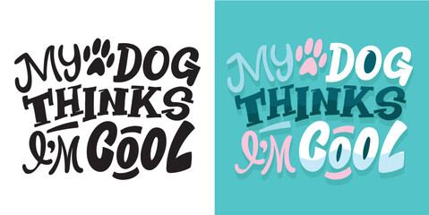 Obraz premium Trendy funny hand drawn doodle lettering quote. Lettering for t-shirt design, mug print, bag print, clothes fashion. 100% hand drawn vector image.