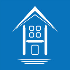  Blue Modern luxury Stylized Houses Logo