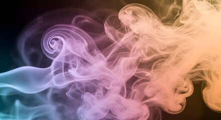 Abstract Colorful Smoke Art Background Image