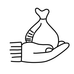 Doodle hand drawn ramadan