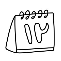 Doodle hand drawn ramadan