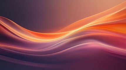 Abstract Orange and Purple Wavy Design