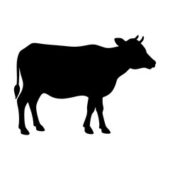 a nice cow silhouette vector style image