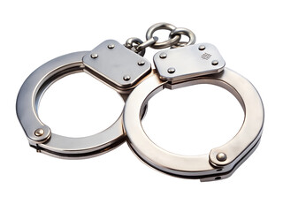 handcuffs on white background