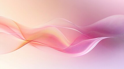 Abstract Pink and Orange Wave Design