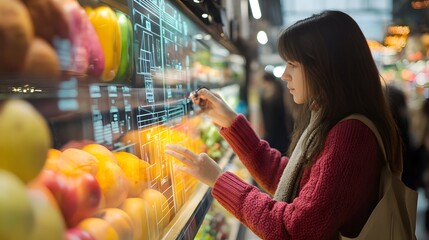 Infographics displaying consumer preferences derived from databased marketing research