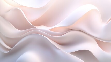 Obraz premium Abstract Pastel Waves Flowing Softly