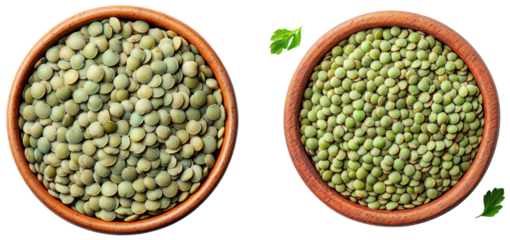 Harvesting green lentils farm field food photography natural setting top-down view nutrition benefits
