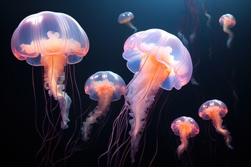 Obraz premium jelly fish in the water