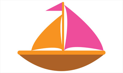 boat on a white background