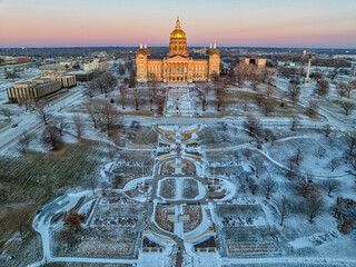 Des Moines Iowa Aerial