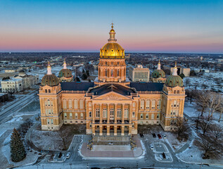 Des Moines Iowa Aerial