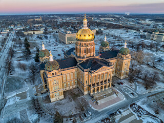 Des Moines Iowa Aerial