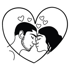 Couple’s Face in One Line - Romantic Minimalist Art
Adobe Illustrator Artwork