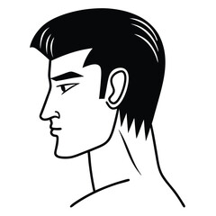 Contemporary Male Face - Minimalist Profile
Adobe Illustrator Artwork