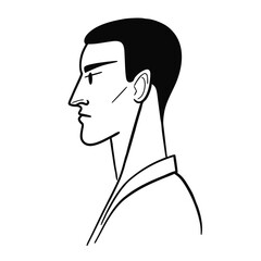 Contemporary Male Face - Minimalist Profile
Adobe Illustrator Artwork