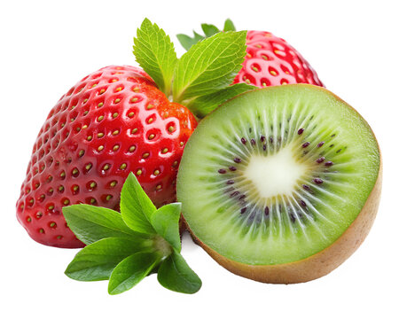 kiwi and strawberries